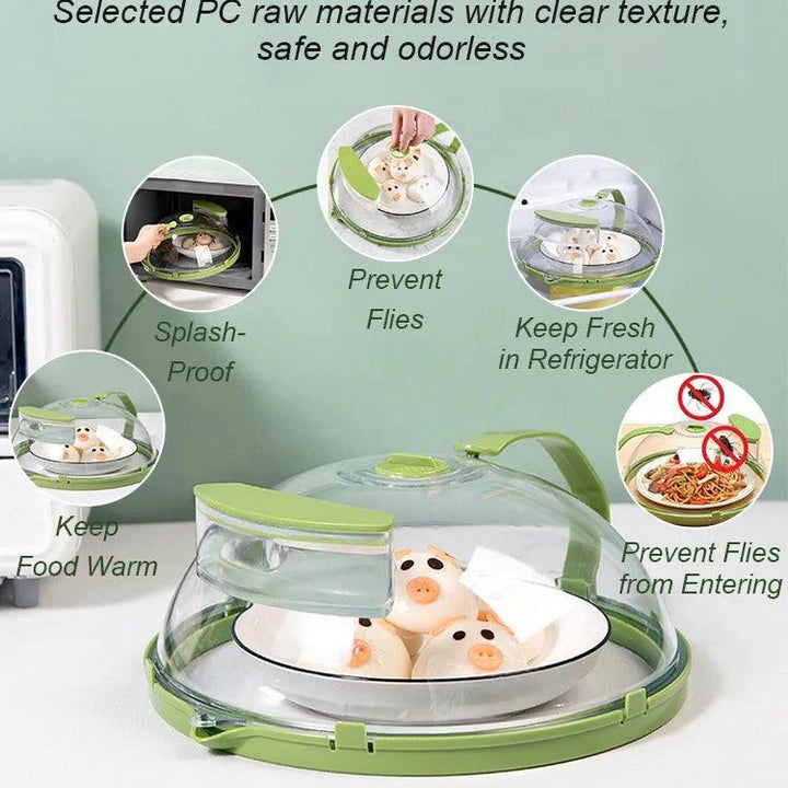 SteamFresh Microwave Cover: 10-Inch Food Cover with Water Steamer & Handle